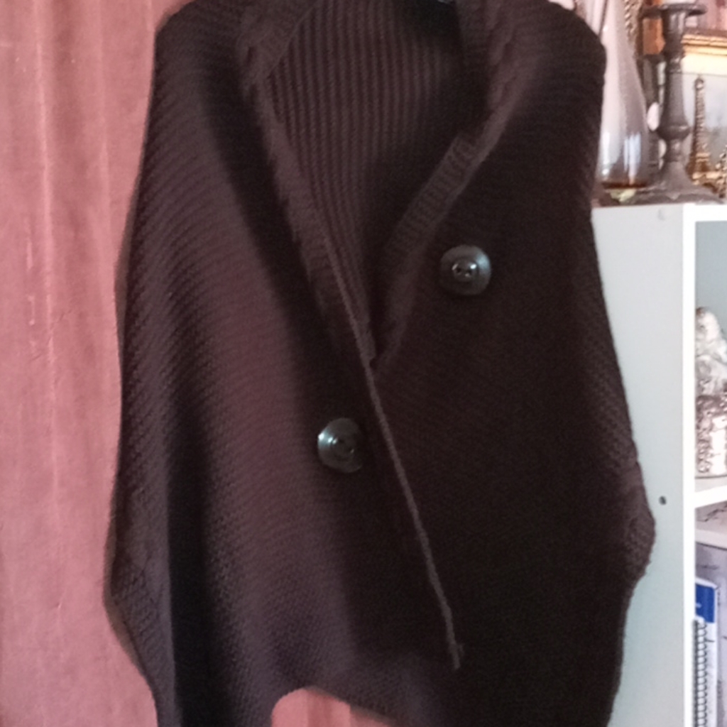 Double Button Sweater Wrap